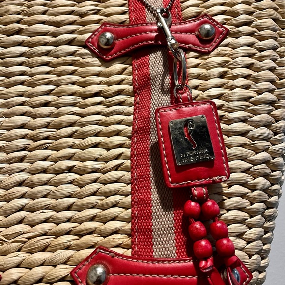 F by Fortuna Valentino straw bag - Picture 10 of 16